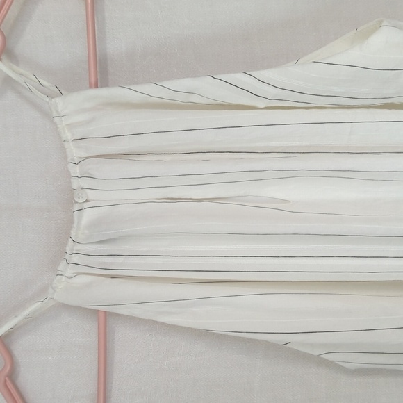 Cremieux Sophie Dress Botanic Bouquet White Black Stripe Size Extra Small NWT - Picture 7 of 8